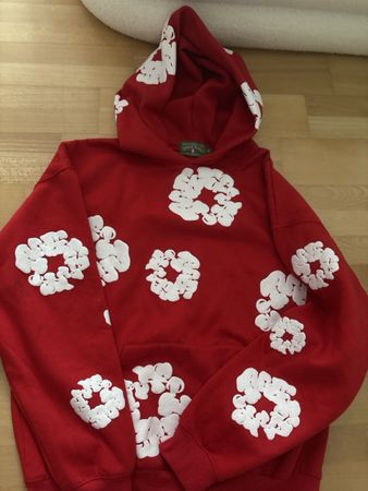 Kapuzenpullover Denim Tears rot Grösse M Made in USA