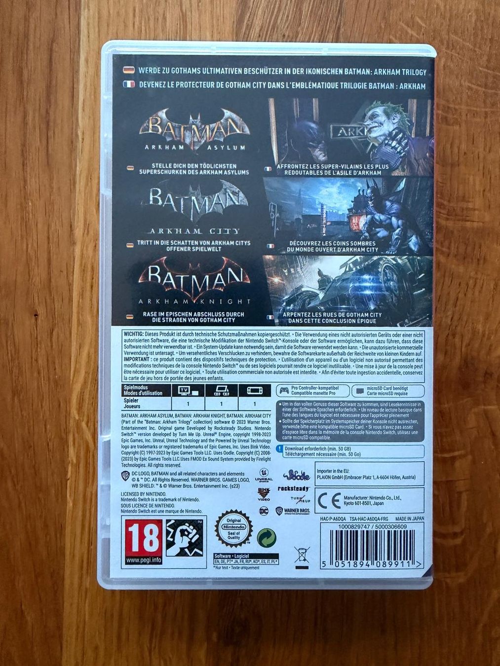 Spiele: Batman Arkham Trilogy (Switch) – Gebraucht aus Liebefeld von pavax 1