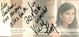 Vanida Karun Autogramm signiert Foto 10x21cm