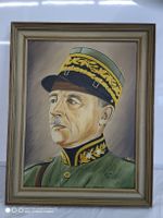 Ölgemälde General Henri Guisan Portrait  1975 