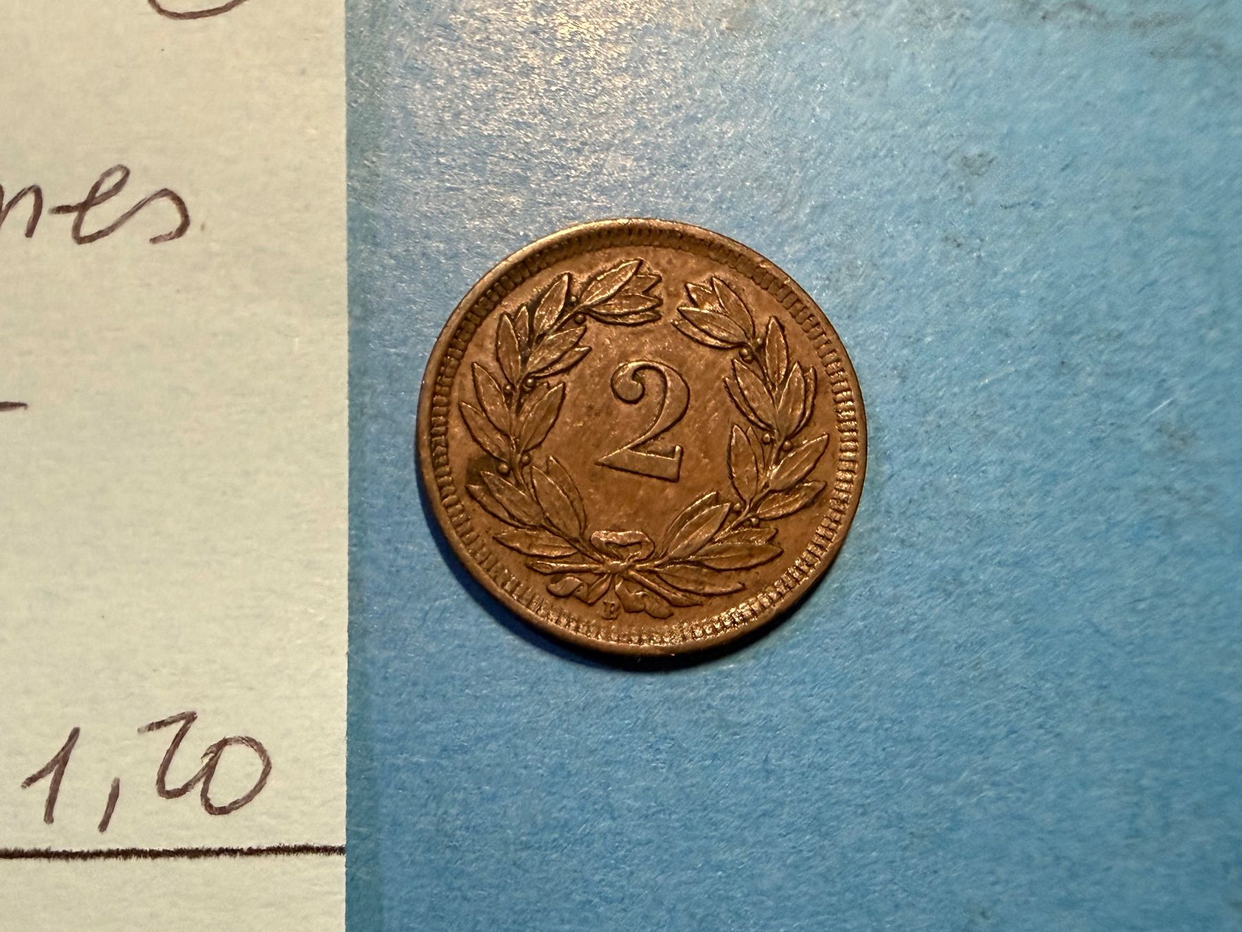 Tutti le monete: SUISSE : 2 CENTIMES 1907 – Usato da genève venduto da GEnumist 2