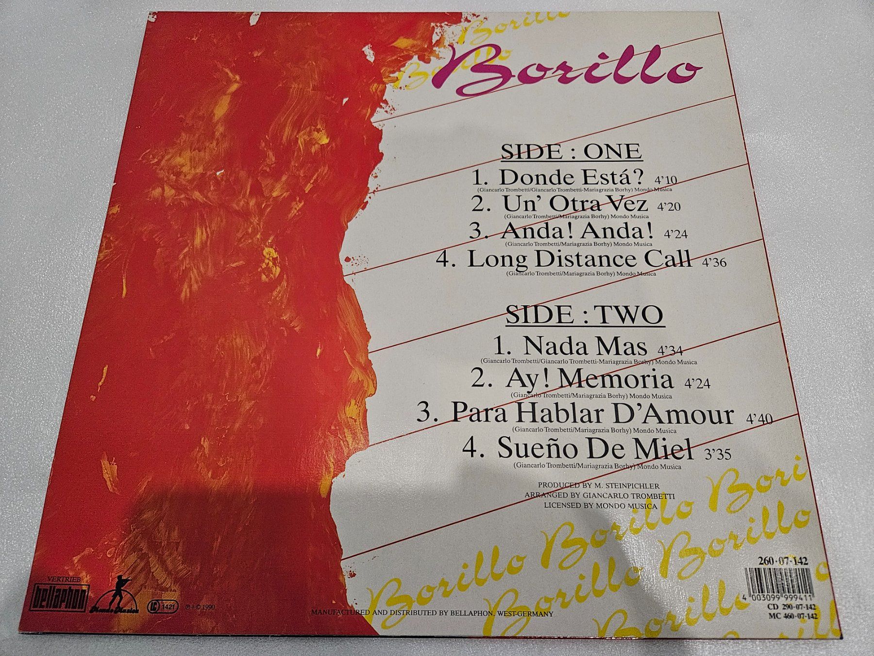 Dischi in vinile: Borillo – Borillo (LP, Disco, Latin) – Usato da Uster venduto da Vinyl-Leidenschaft 1