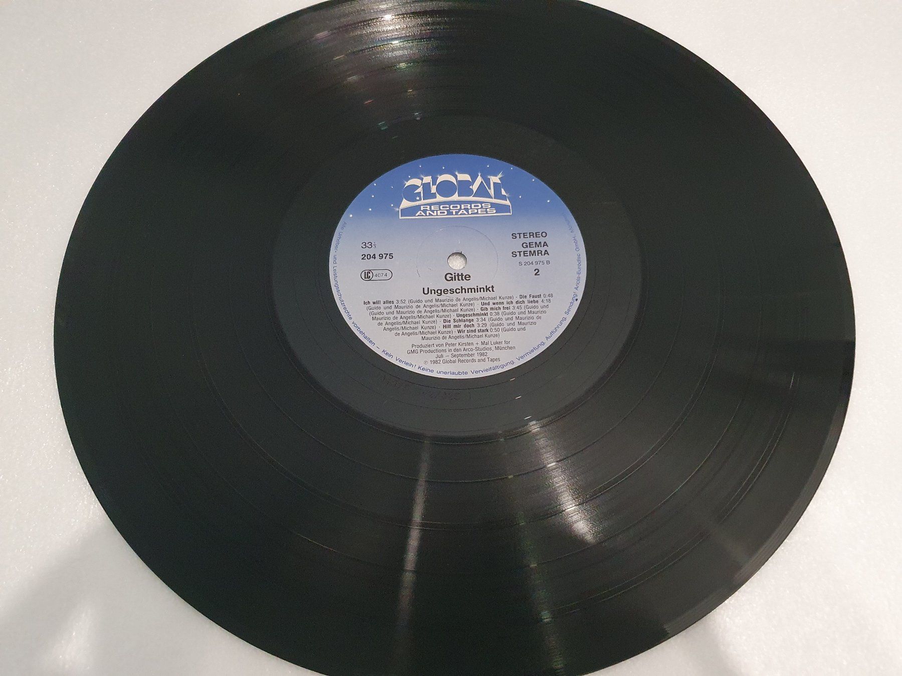 Dischi in vinile: Gitte – Ungeschminkt – Usato da Uster venduto da Vinyl-Leidenschaft 7