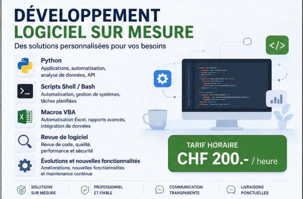 Altro per Ufficio & Commercio: Sviluppo software personalizzato CHF 200/ora – Usato da Zürich venduto da ric_dgd7 2