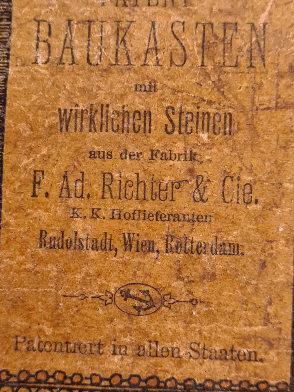Baukästen: Steinbaukasten Jg. 1880 – Gebraucht aus Wetzikon ZH von Vimi 7