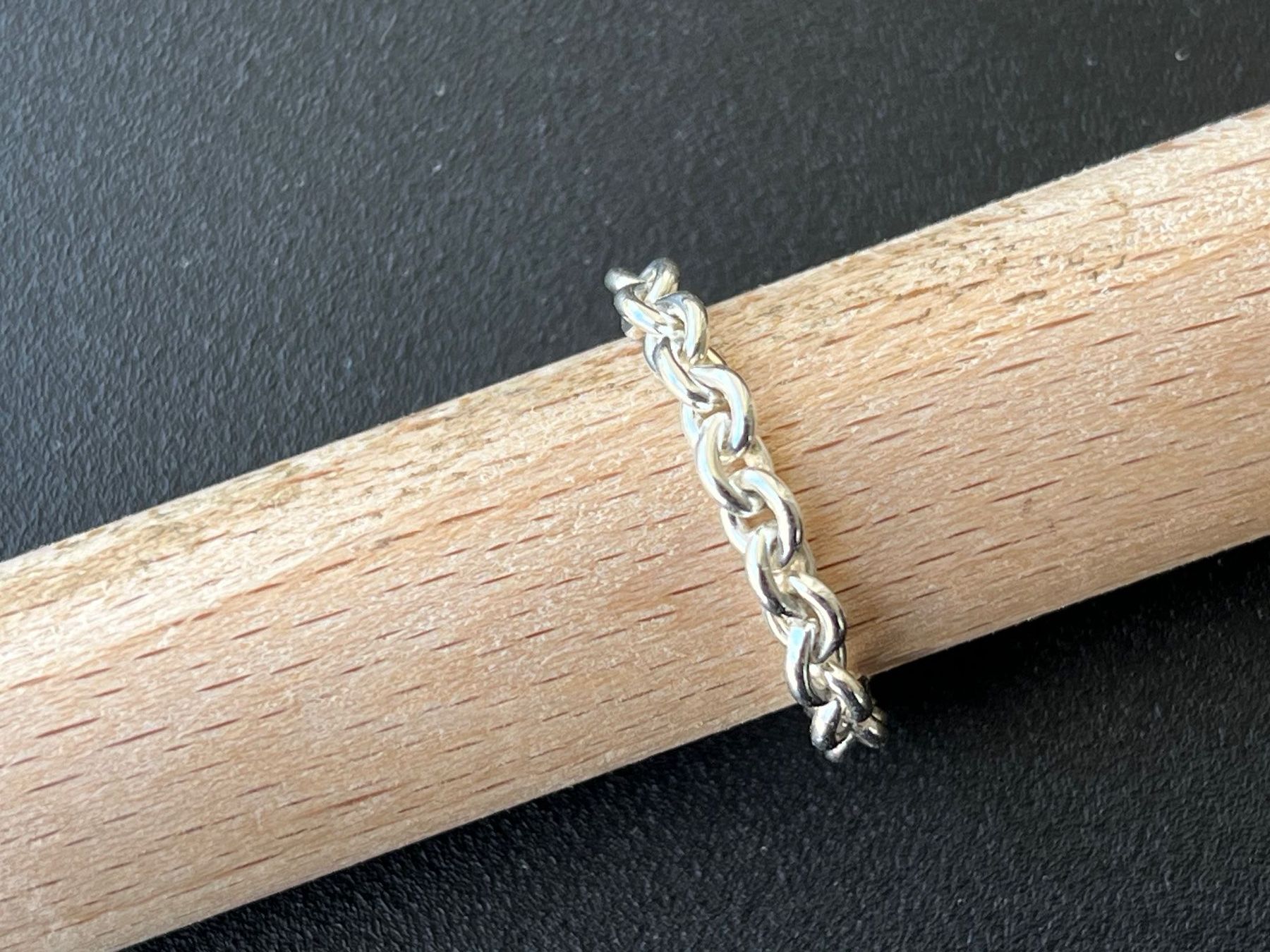 Anelli: Chain-Ring (Silber 925 / Grösse 57) – Nuovo e nell'imballaggio originale da Bern venduto da click4buying 4