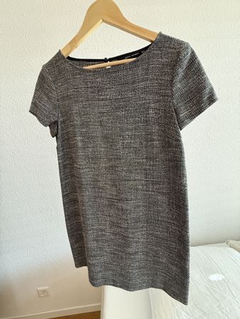 Zara Woman Kleid, grau meliert, Gr. S – Zeitlos schön!