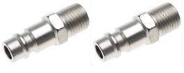 Druckluft-Stecknippel mit 1/4" Aussengewinde, 2-tlg.