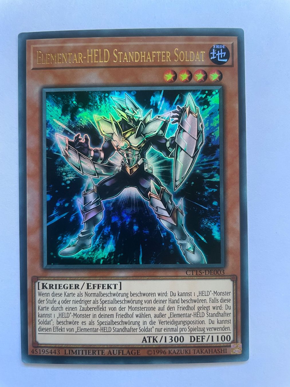 Yugioh Carte collezionabili: YuGiOh Elementarheld Standhafter Soldat – Nuovo (secondo la descrizione) da Altstätten SG venduto da ChangeMaker