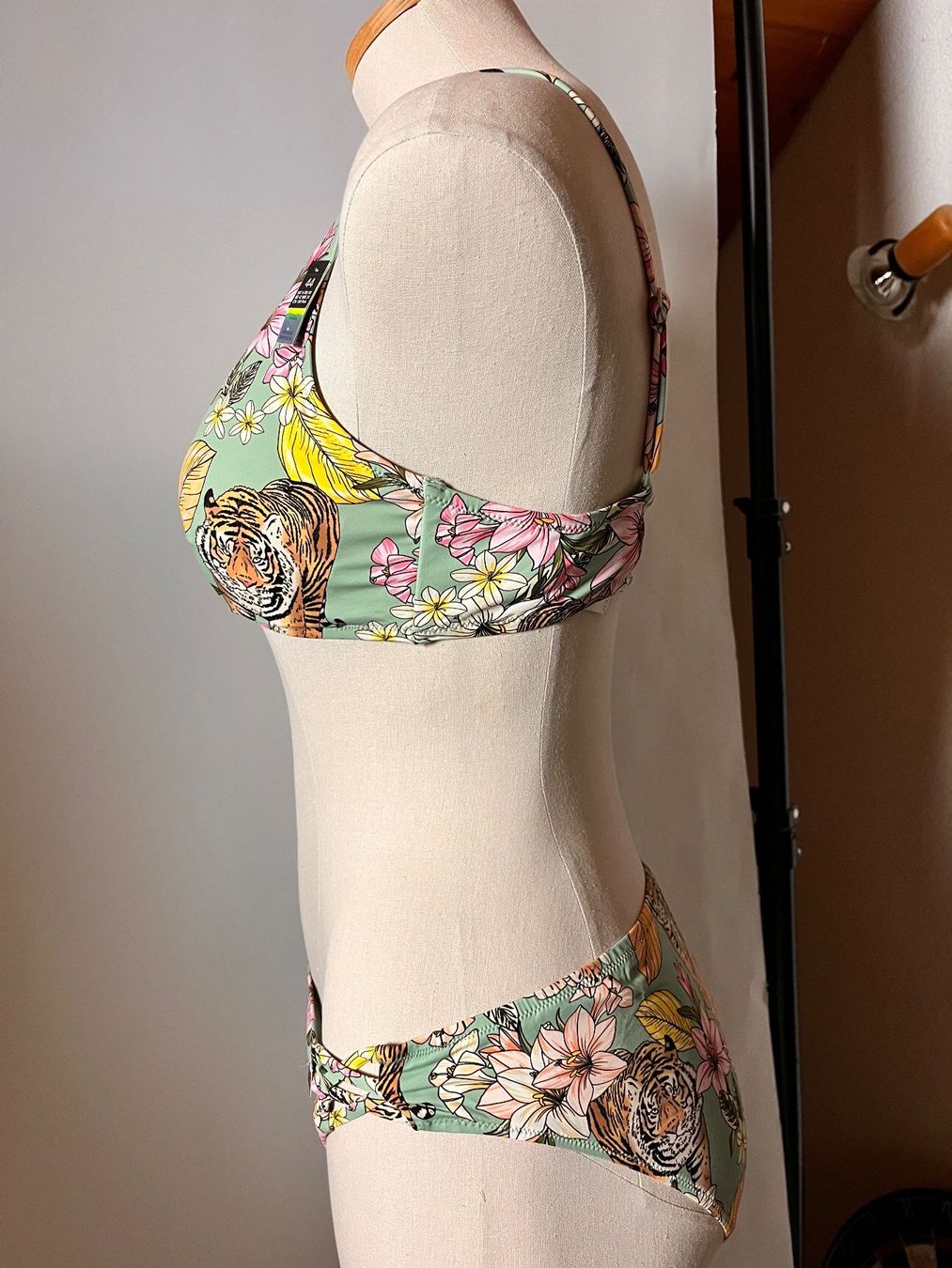 Etam Costumi da bagno & Bikini: ETAM, Bikini Power Triangle, Grösse 42, Farbe Türkis/Tiger – Nuovo e nell'imballaggio originale da Rudolfstetten venduto da gst_g7xl 5