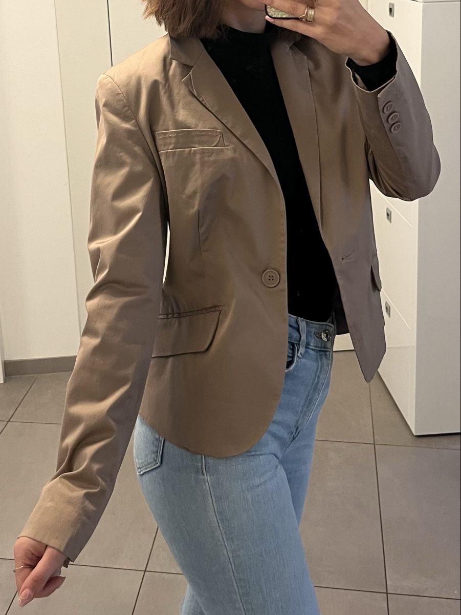 C&A Giacche: Blazer en coton beige taille S/M de C&A – Nuovo (secondo la descrizione) da Aigle venduto da sow_m7gm 1