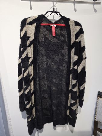 Street One Cardigan schwarz beige Grösse 38 guter Zustand
