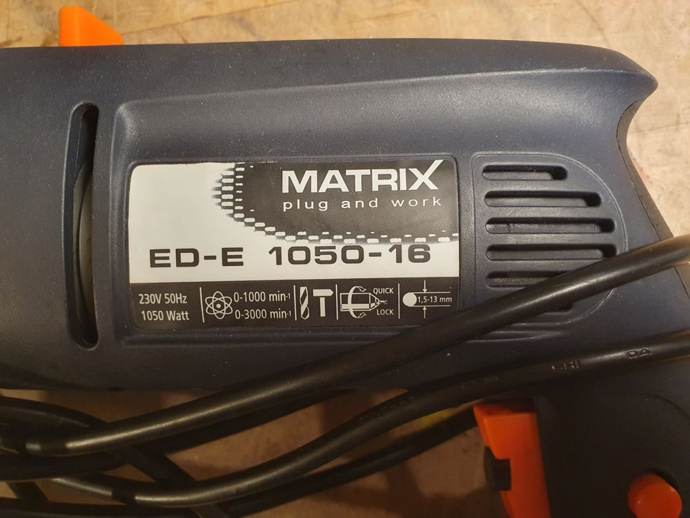 Matrix Schlagbohrmaschine ED-E 1050-16 Bohrfutter verklemmt | Kaufen ...