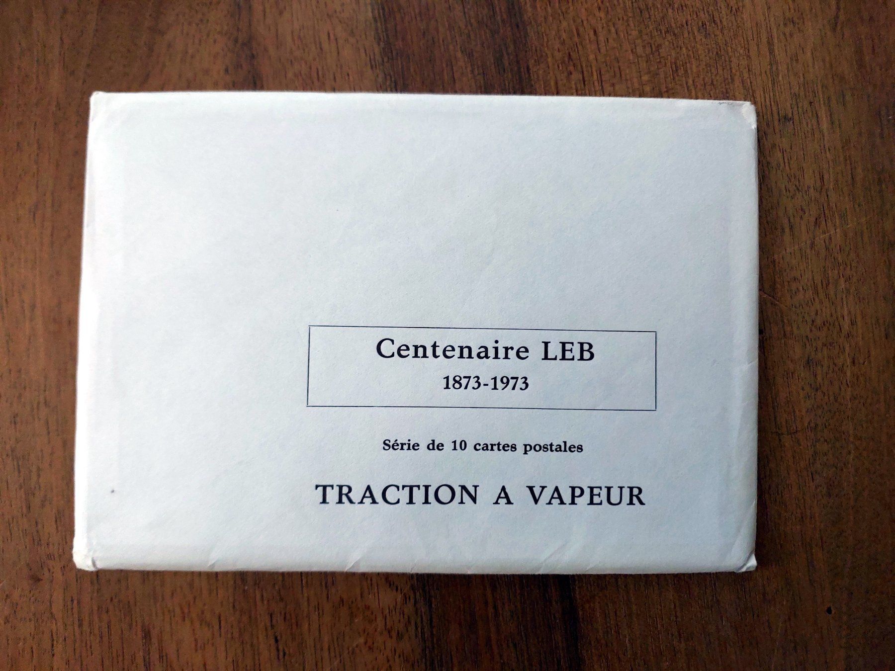 Cartoline postali: LEB Dampftraktion 1873-1973 10 Ansichtskarten – Usato da Schönenwerd venduto da Steidi 1