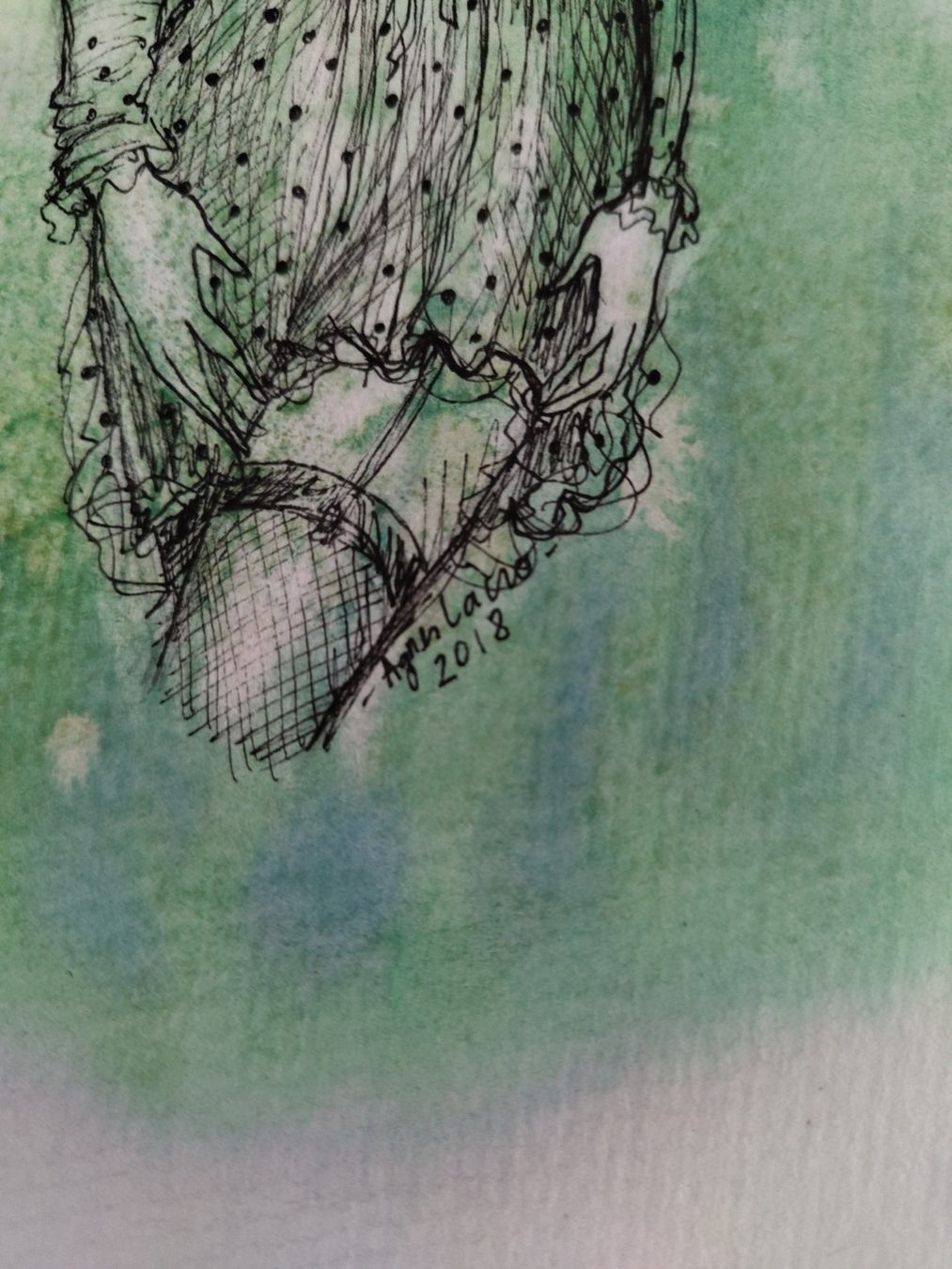Dipinti: Akt Kunst Zeichnung mit Aquarell Technik original – Nuovo (secondo la descrizione) da Gams venduto da bigwolfi-schnuggel 1