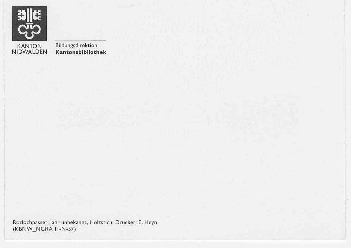 Cartoline postali: Ansichtskarte: Druck von Holzstick-Grafik – Usato da Luzern venduto da gil_9jtr 1