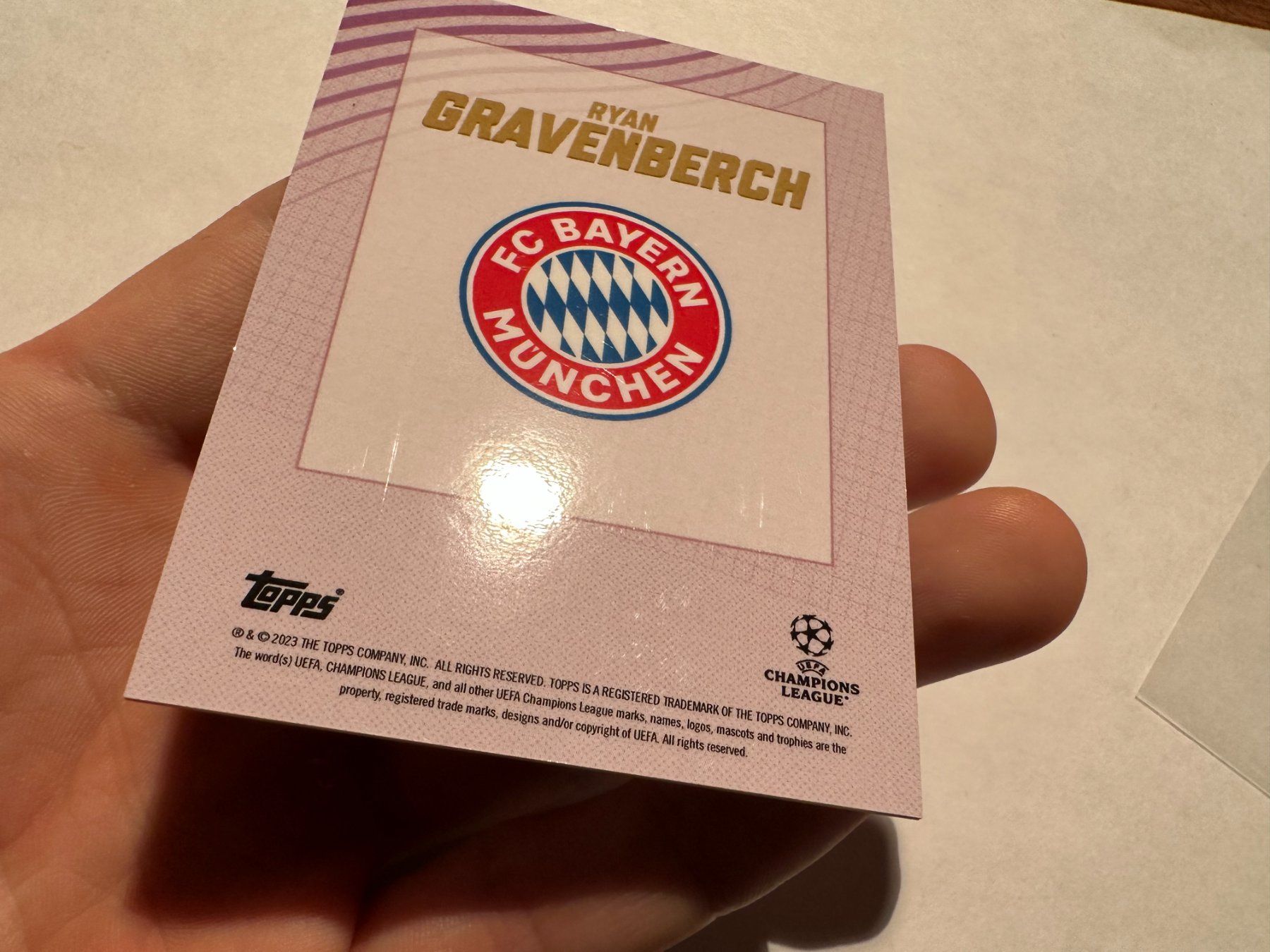 Topps Carte collezionabili: 2022 Topps Gold Ryan Gravenberch 07/25 – Usato da Hagendorn venduto da Pokecollectorch 7