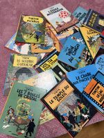Lot de 21 bandes dessinées Tintin par Hergé Casterman