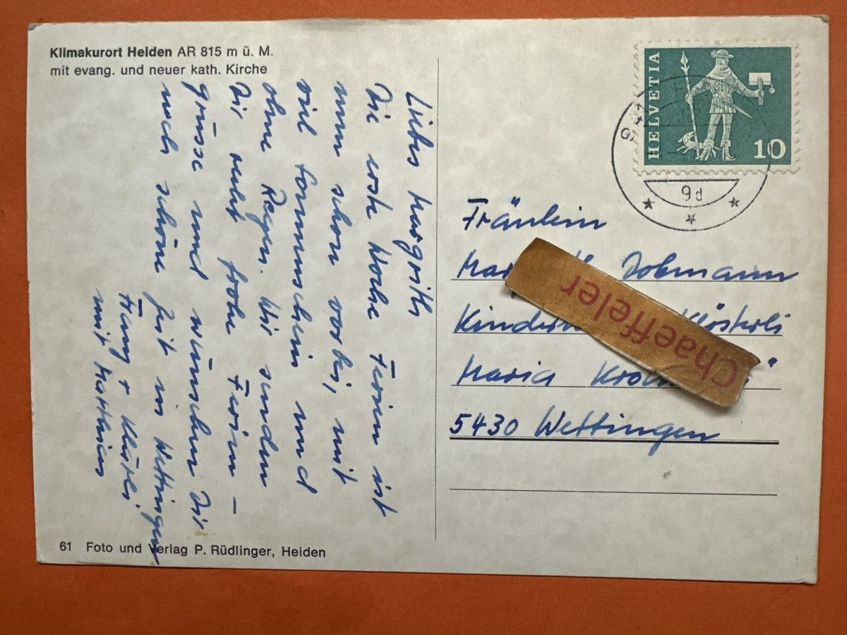 Cartoline postali: Alte Ansichtskarte: Heiden AR, Appenzellerland, Schweiz  – Usato da Zürich venduto da Chaeffeler 1