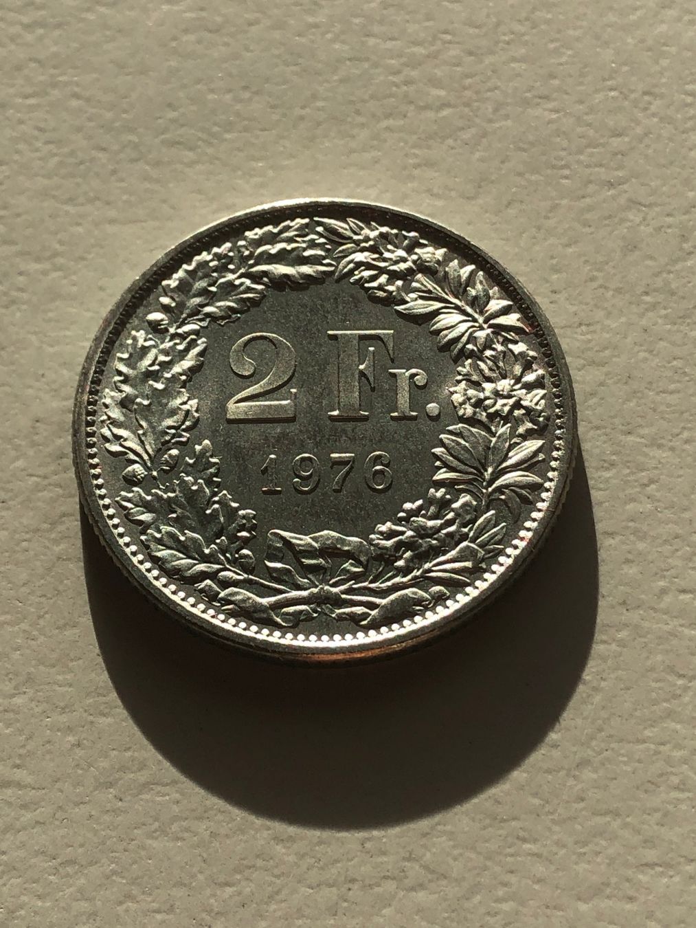 Alle Münzen: 2 Fr. 1976 Top – Gebraucht aus Schötz von Odpa