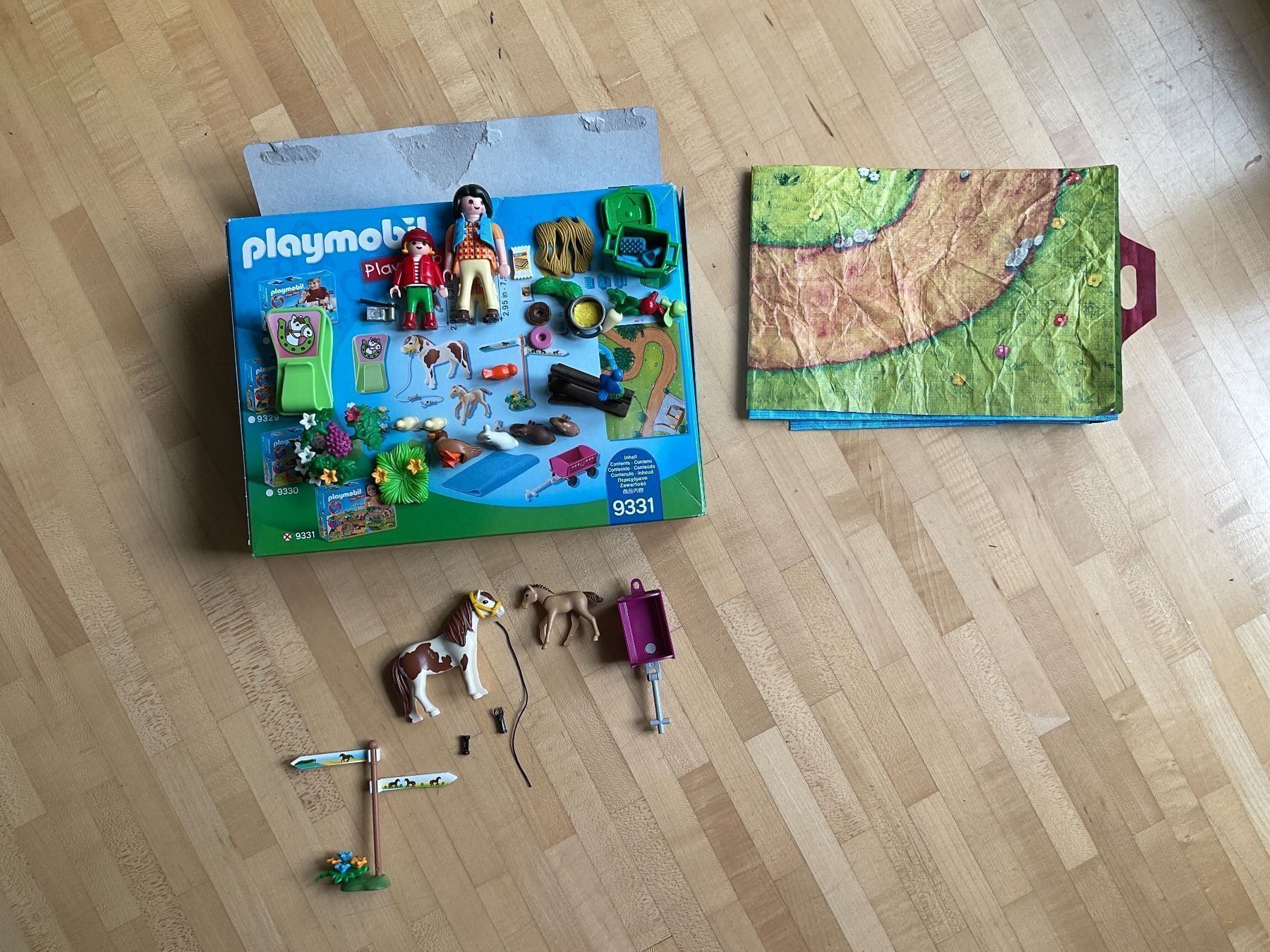 Giocattoli: Playmobil 9331 Play Map Ponyausflug – Usato da Winterthur venduto da aionila 1
