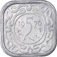 Alle Münzen: 5 Cent Surinam 1976 – Neu (gemäss Beschreibung) aus Kriens von TSCH1