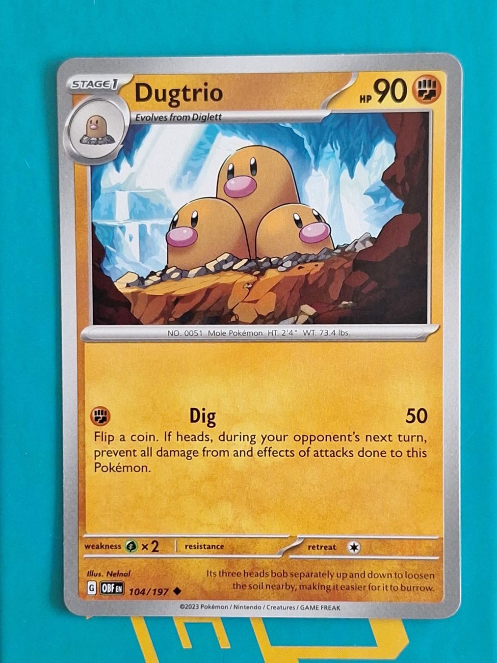 Pokémon Carte collezionabili: Dugtrio - Pokemon Obsidian Flames – Usato da Altstätten SG venduto da GGsGameshop