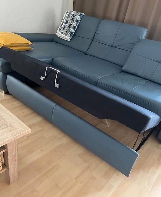 Sofas: Elegantes Ecksofa aus echtem Leder  mit Schlaffunktion – Gebraucht aus Luzern von hoh_z2mf 2
