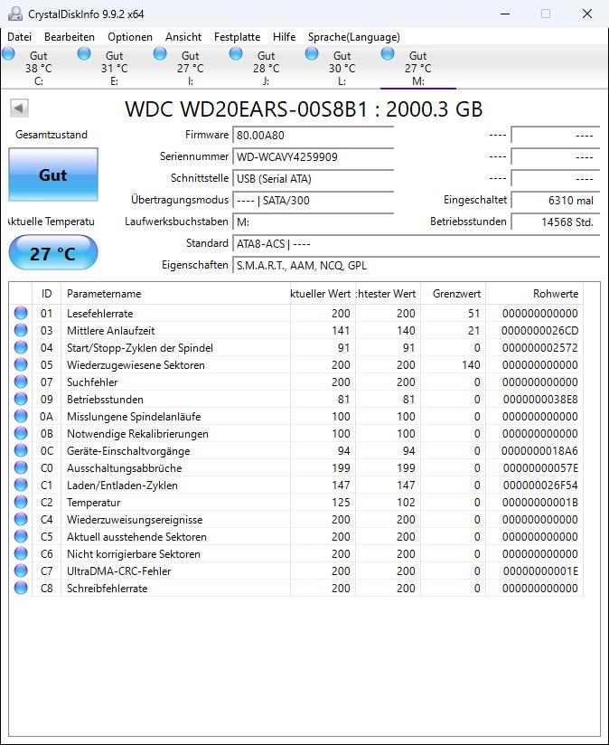 Western Digital Dischi rigidi: HDD WD green 2TB WD20EARS – Usato da Auswil venduto da Rudi60 2