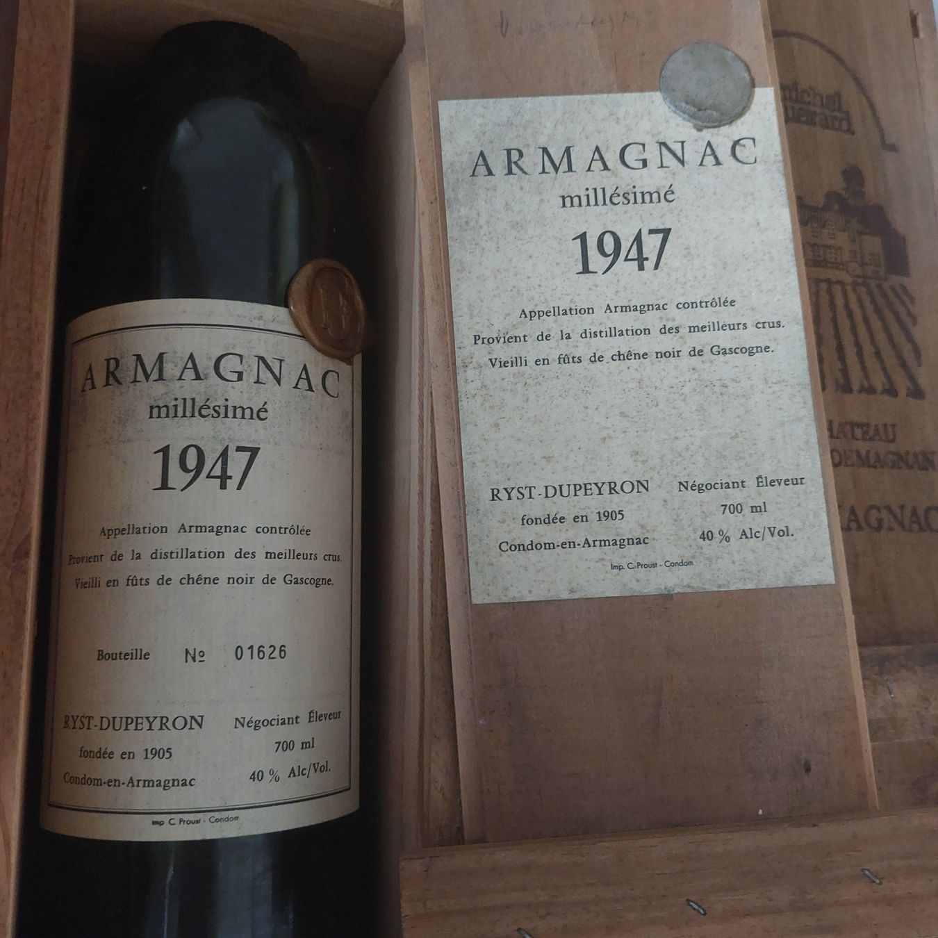 Bevande alcoliche: armagnac dupeyron1947 – Nuovo e nell'imballaggio originale da bougy villars venduto da poupyli68
