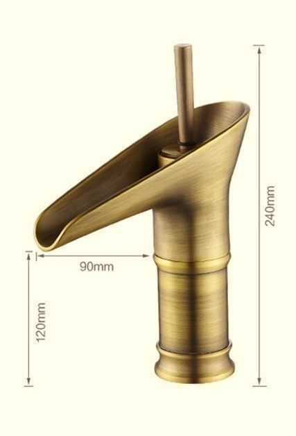 Rubinetteria: Antiker Messing Wasserhahn 24cm – Nuovo e nell'imballaggio originale da Wittenbach venduto da ChinaSeidenstrasse 3