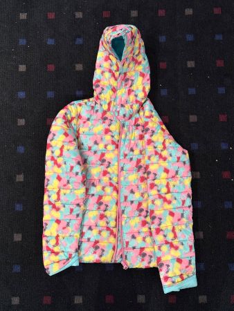 Bunte Mädchen Steppjacke Gr. 146 Frühling/Herbst