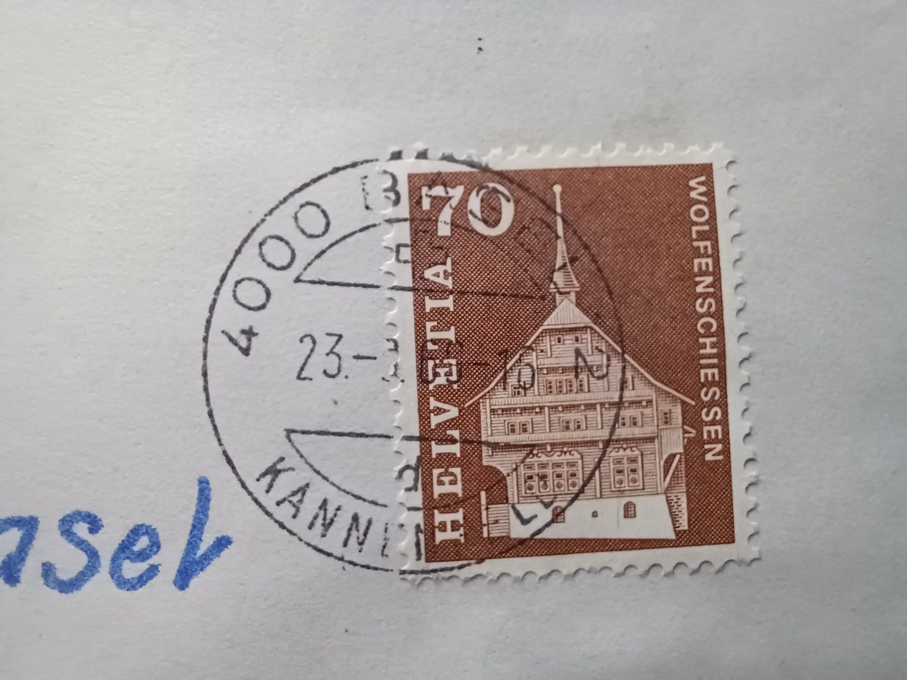 Tutti i francobolli: R 057 Basel, Delemont, 1965 – Usato da Aarau Rohr venduto da mgvw 1