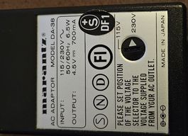 Marantz DA-38 AC Adapter, 115/230V