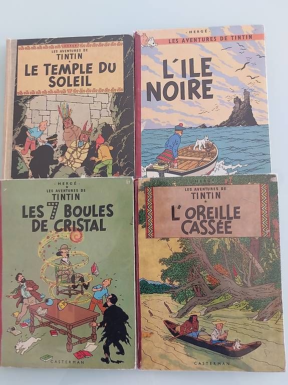 Comics: 4 BD's des aventures de Tintin  – Gebraucht aus Martigny von paquito60