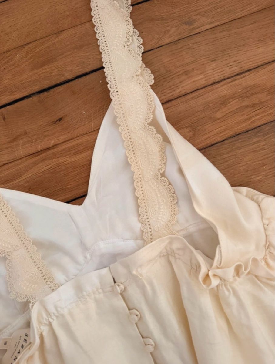 Sezane Kleider: Robe crème Sézane  – Neu (gemäss Beschreibung) aus Pully von trt_q8j8 3