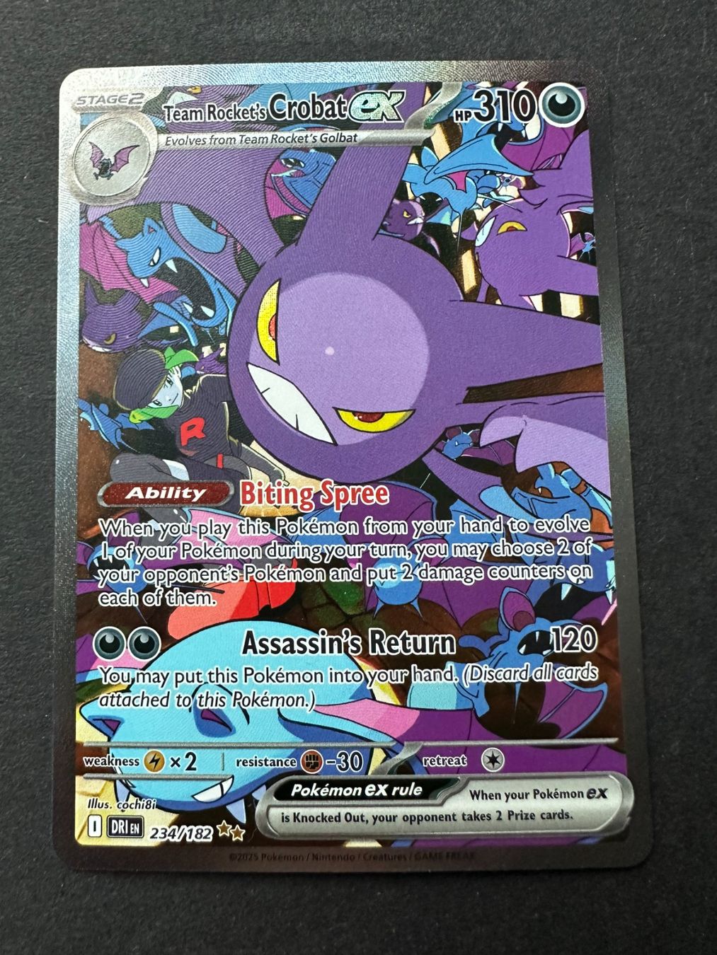 Pokémon Carte collezionabili: Pokémon Karte TeamRocket's Crobat ex – Usato da Zug venduto da Supervamp 2