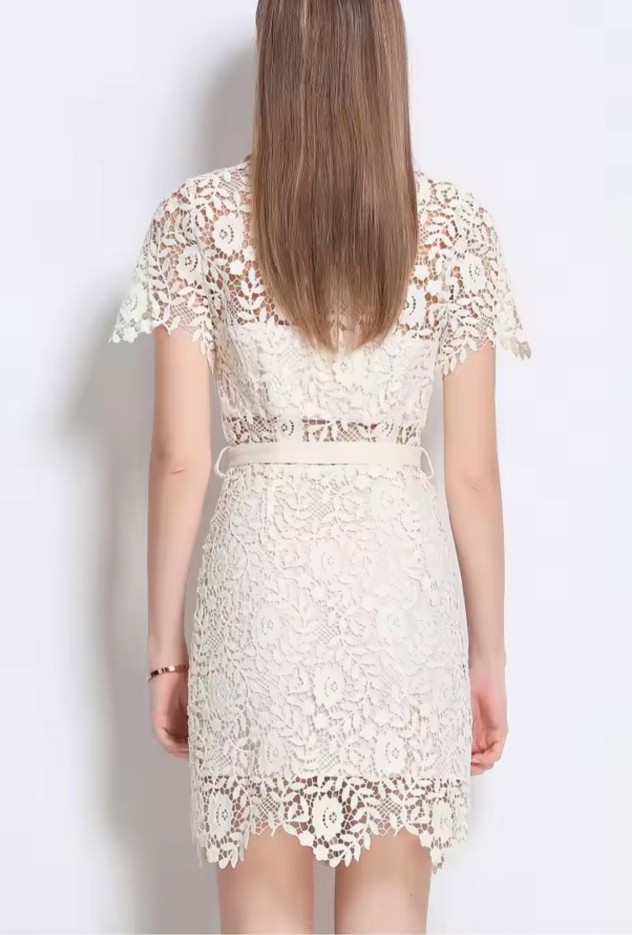 Vestiti: Robe NEUVE cintrée Dentelle Crème Taille S ! – Nuovo e nell'imballaggio originale da Genève venduto da Saleena 2