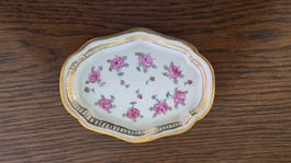 Handbemaltes Vintage Porzellan-Schälchen mit Goldrand