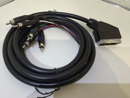 SCART Kabel, SCART-Stecker auf Audio-Video-Stecker, 2.5m