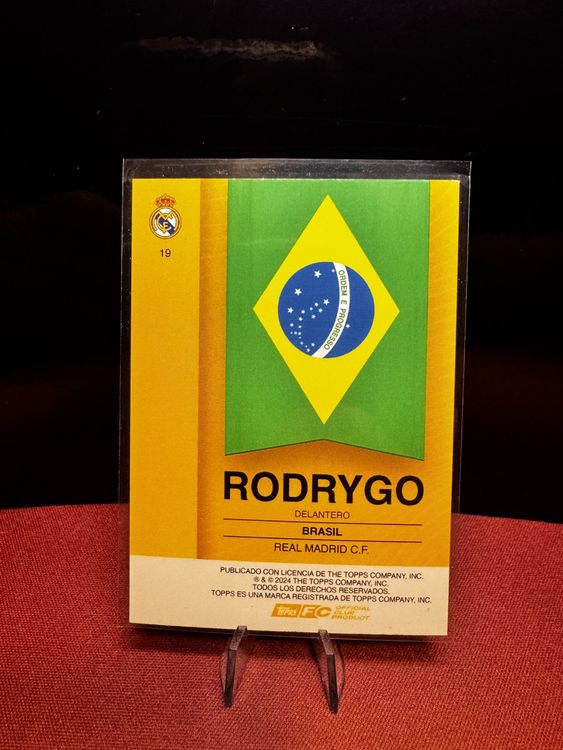 Rodrygo / Real Madrid Fan Set 24/25 / Base Electro Parallel (Neu ...