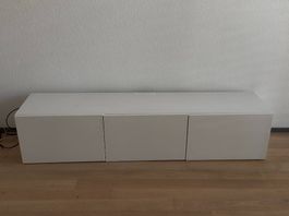 IKEA BESTÅ TV-Bank mit Türen, Weiss, 180×42×38 cm