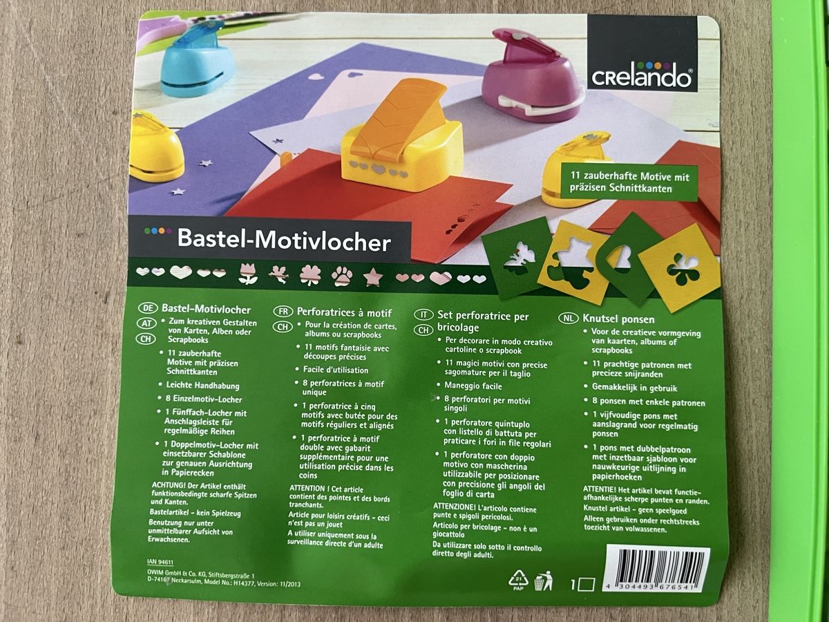 Kit bricolage: Bastel-Motivlocher – Usato da Dottikon venduto da Eyota2012 1