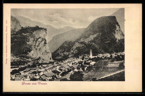Cartoline postali: AK Thusis, Gruss aus Thusis – Usato da Berlin venduto da bartko-reher
