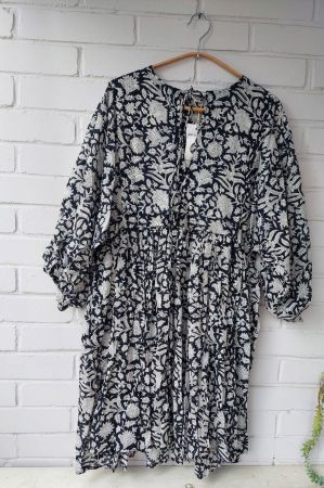 Mini hand block dress