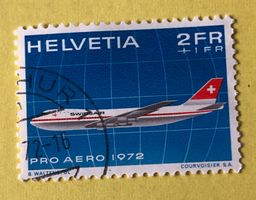 Nr.F 47  Swissair Jumbo Jet 1972   Siehe Original Fotos.   