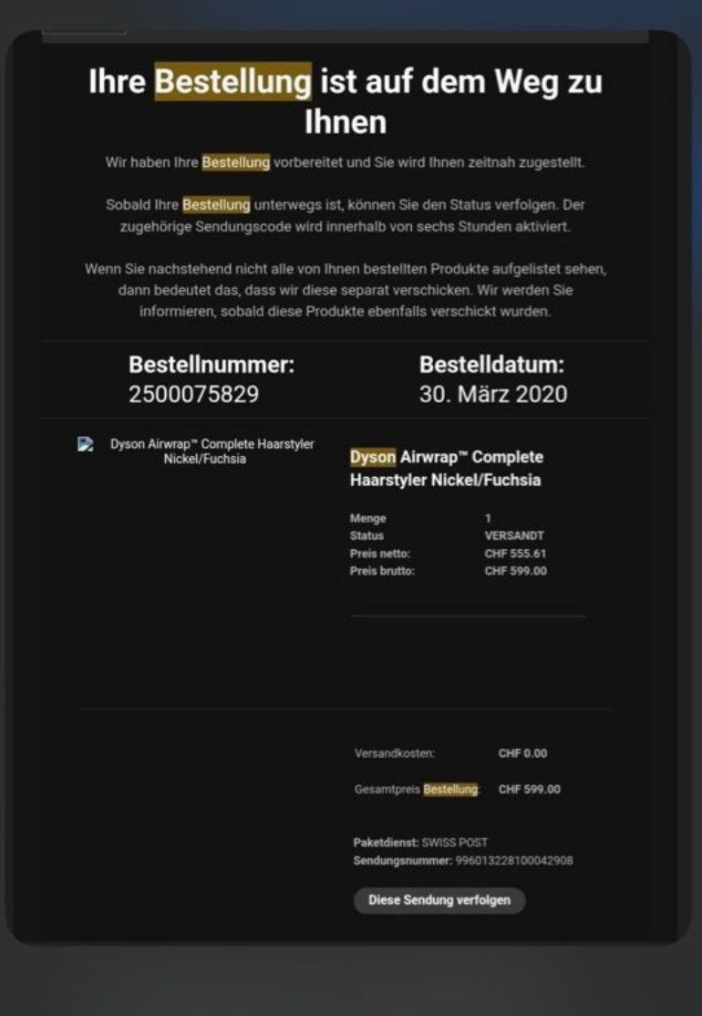 Dyson Asciugacapelli: Dyson Airwrap Haarstyler Set gebraucht im Etui – Usato da Zürich venduto da A_M_ 3