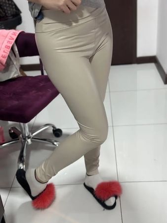 PU Kunstleder Leggings
