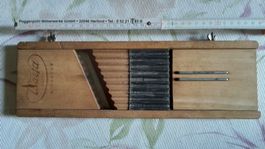 Waefa Gemüseschneider Raffel Holz Rostfrei Deko Vintage