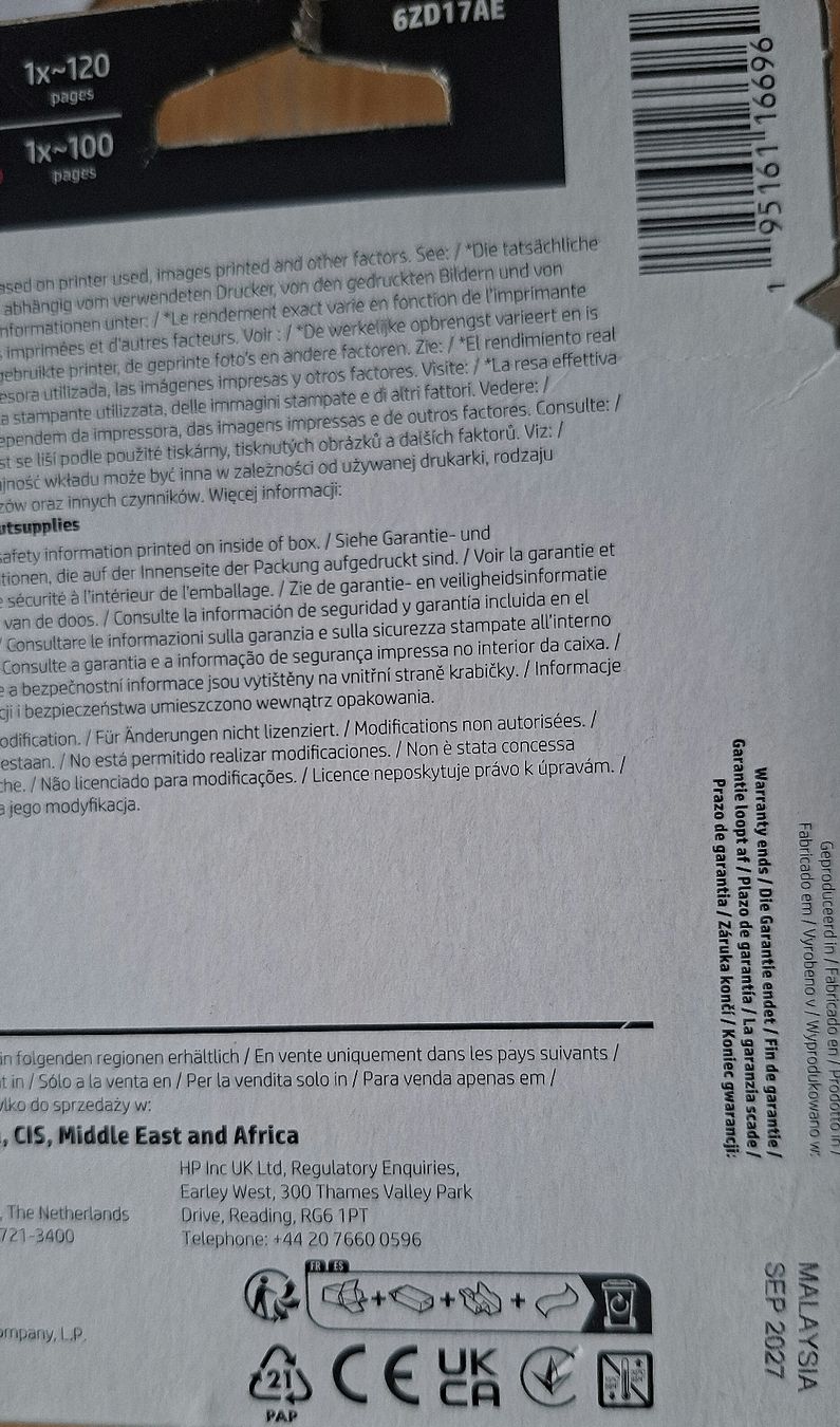 Hewlett Packard Cartucce per stampanti & toner: Original HP Pratonen – Nuovo e nell'imballaggio originale da Küttigen venduto da schuko0 1